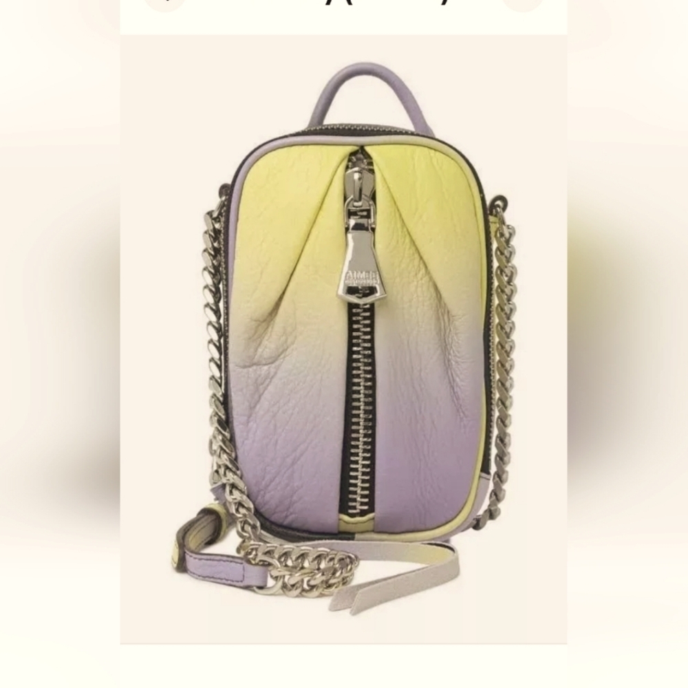 NWOT‎ Aimee Kestenberg Leather Sling Bag In Reef Ombre Purple